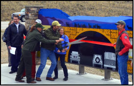 Pronghorn Migration Interpretive Site ribbon cutting April 13, 2016. Photo by Terry Allen, Pinedale Online!